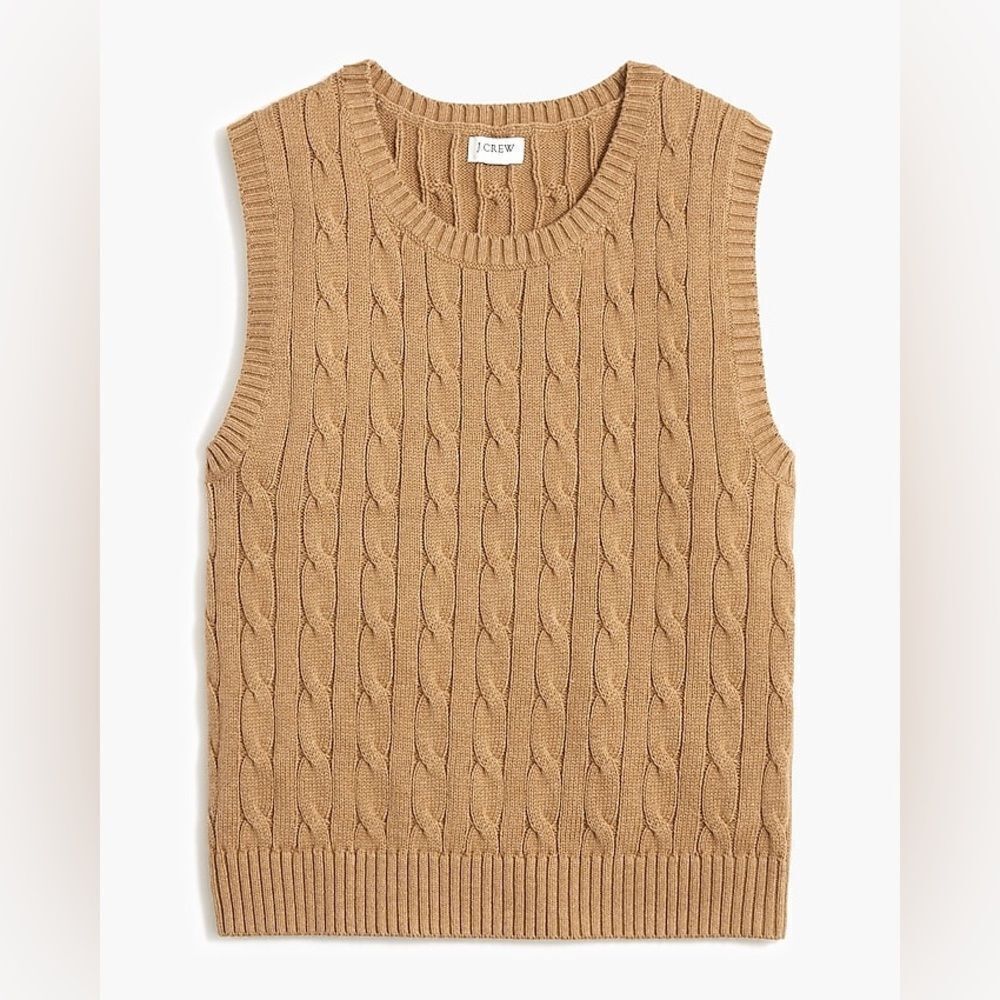 J. Crew Cable-knit sweater-vest